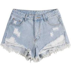 Forever 21 Ripped Denim Shorts